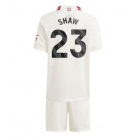 Manchester United Luke Shaw #23 Replica Third Minikit 2023-24 Short Sleeve (+ pants)